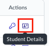 Action column with student details icon highlighted