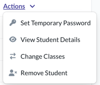 open actions menu showing options