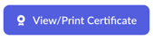Purple 'View/Print Certificate' button