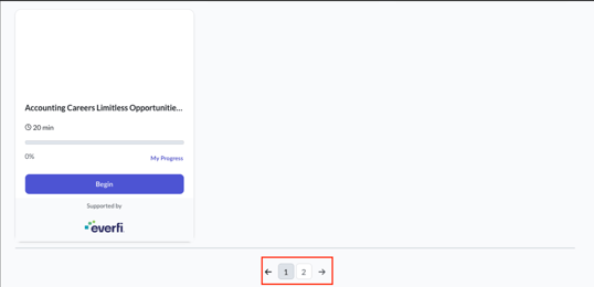 pagination options shown from bottom of student details page with a red square highlighting this option