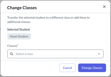 change classes window